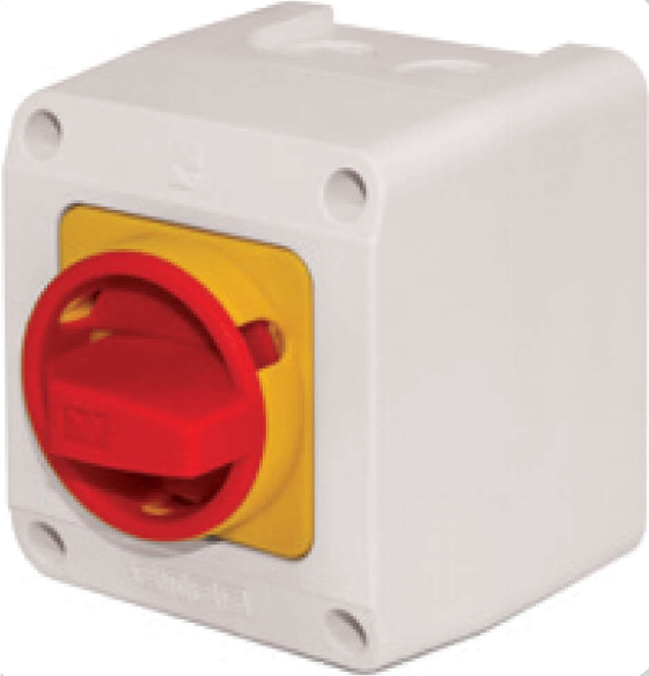Аварийный переключатель 25A, 2 фазы, 90 °, 2 положения (Вкл.-Выкл.), 48*48, EMAS PSA025AK241E|PSK11E
