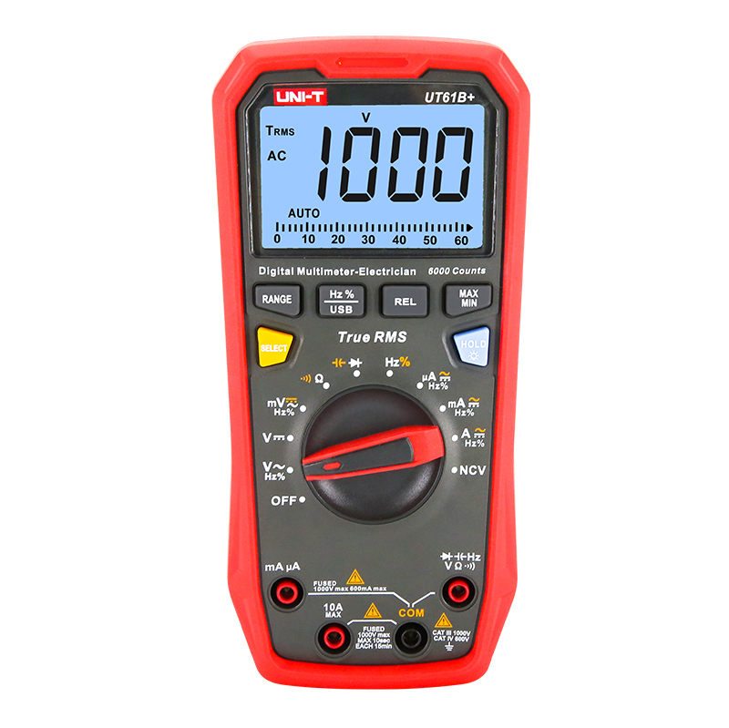 UT61B+ 1000V True RMS Digital Multimeter UNI-TREND