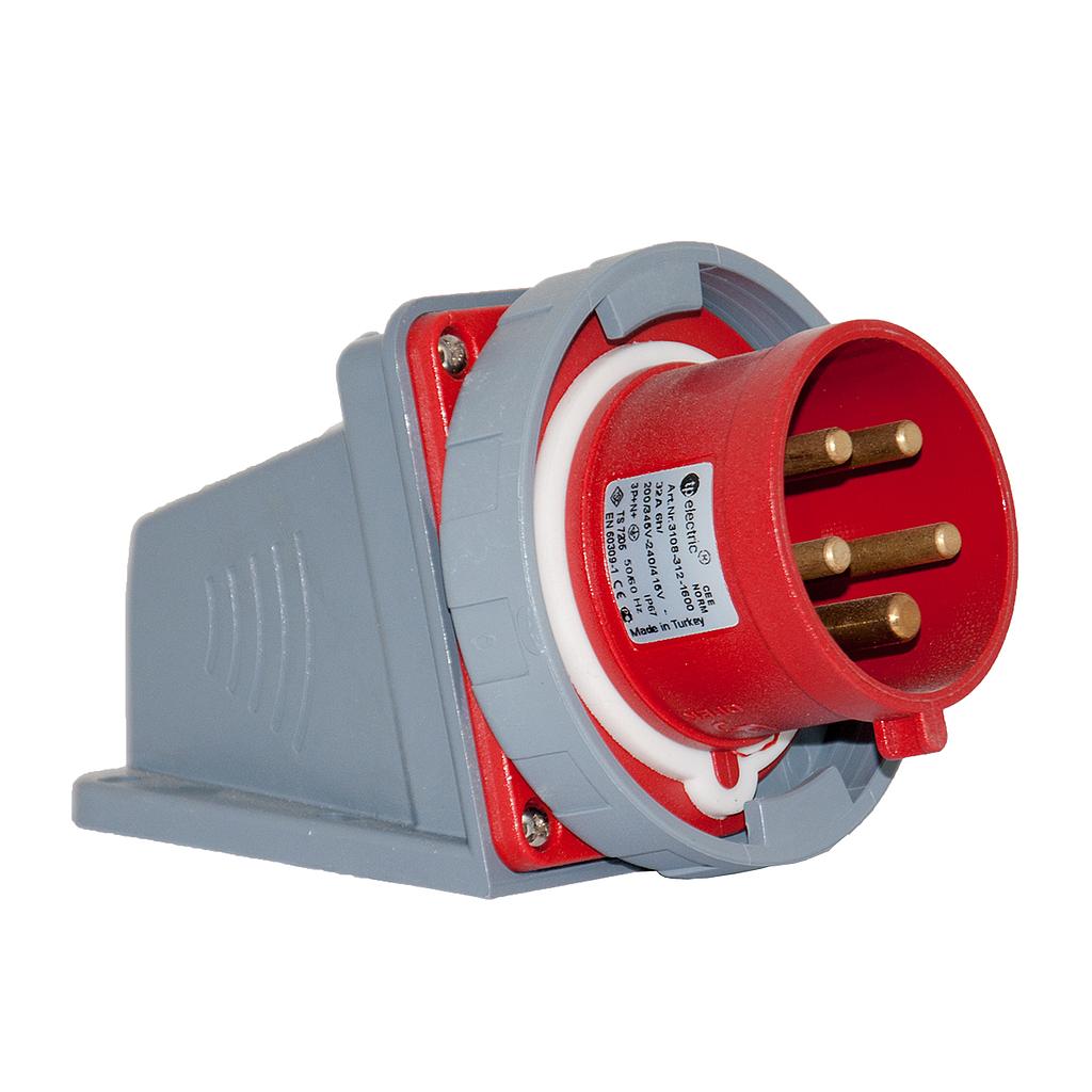 5x32A / IP67 - 380V Divara Montaj  Fiş 3108-312-1600 TP ELECTRIC