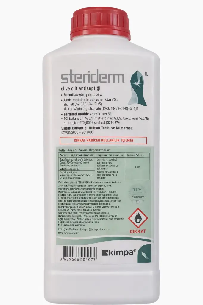Steriderm Əl və Dəri Dezinfeksiyaedicisi 1000ml Kimpa-1000 