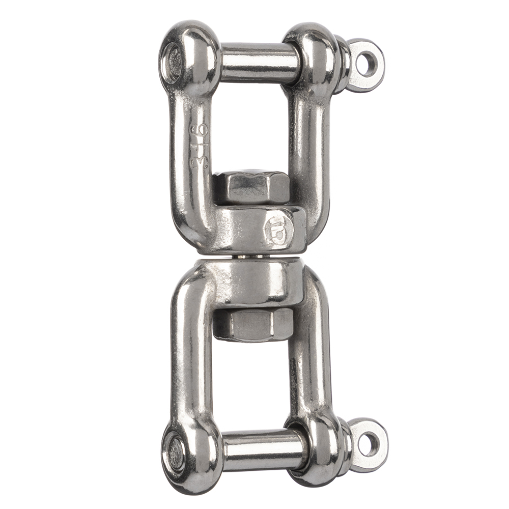 DOUBLE ROTATING SHACKLE SS316-8 MIKALOR 09524302