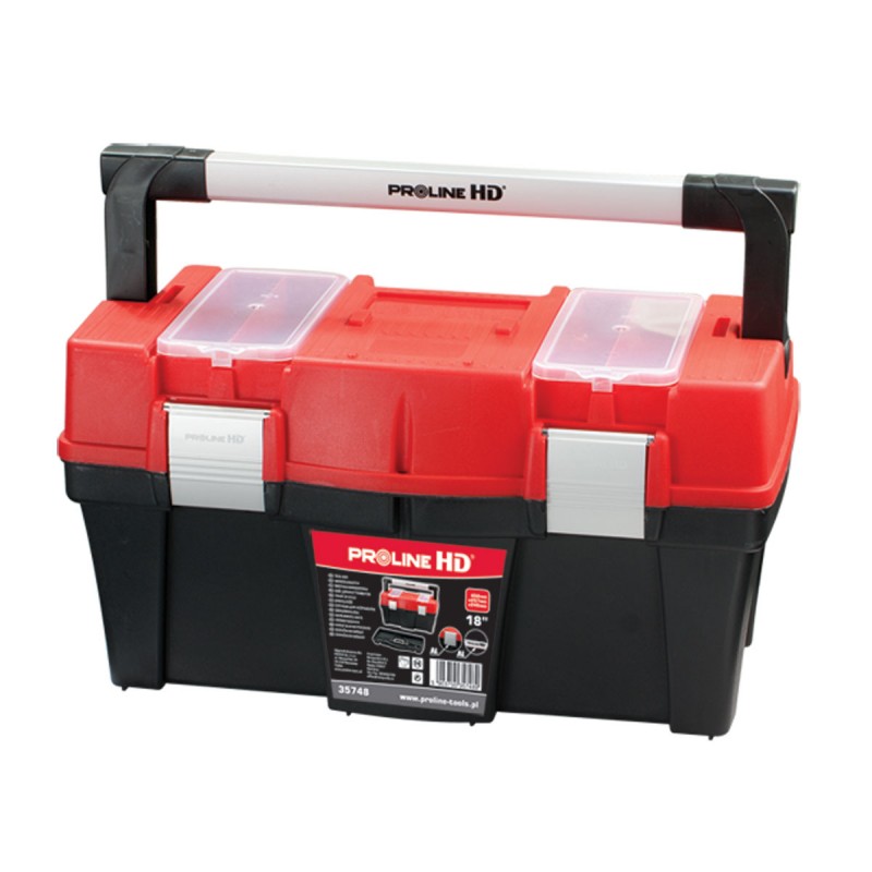 TOOL BOX WITH ALU HANDLE 18", 458*257*245, PROLINE 35748