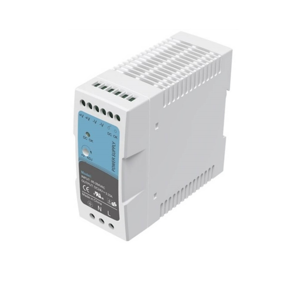 40W 24VDC рельсовый монтажный AC/DC адаптер MERVESAN MT-MDR-40-24