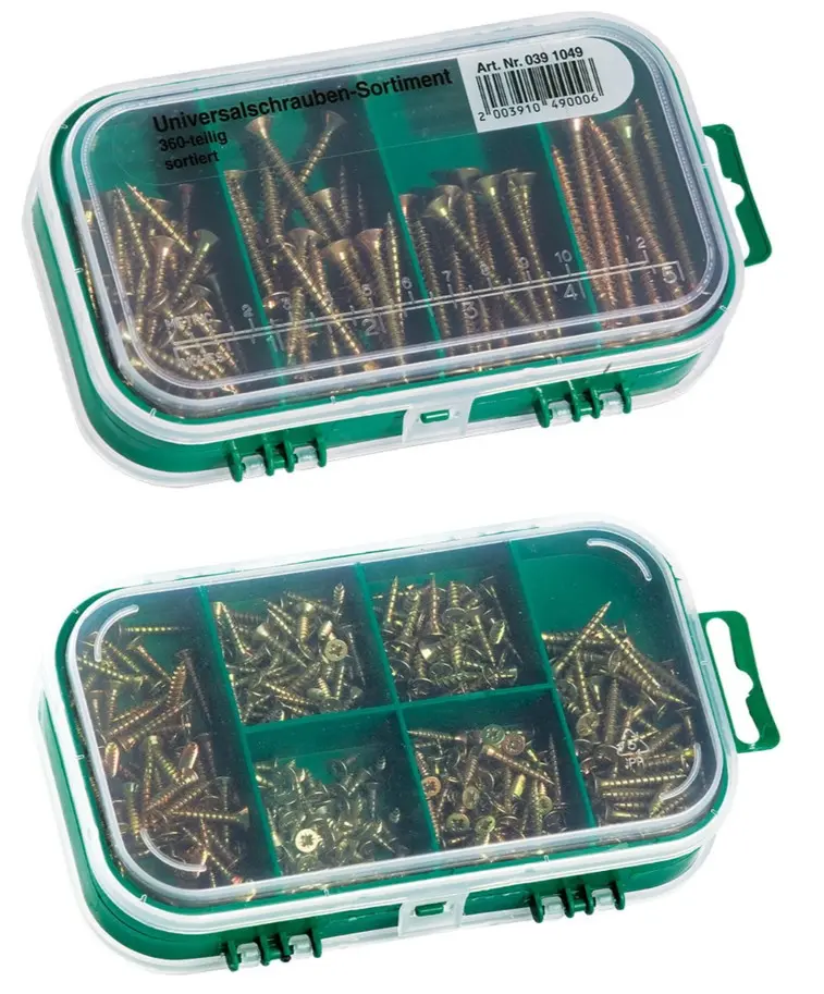360 pcs Screw Assortment Bauhaus 20391049