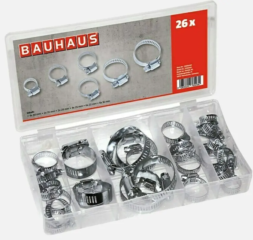 26 ədədlik Şlanq Qısqacları Bauhaus 21996447