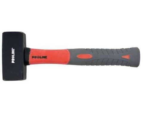 STONE HAMMER 1.0KG, FIBREGLASS HANDLE, PROLINE 12561 