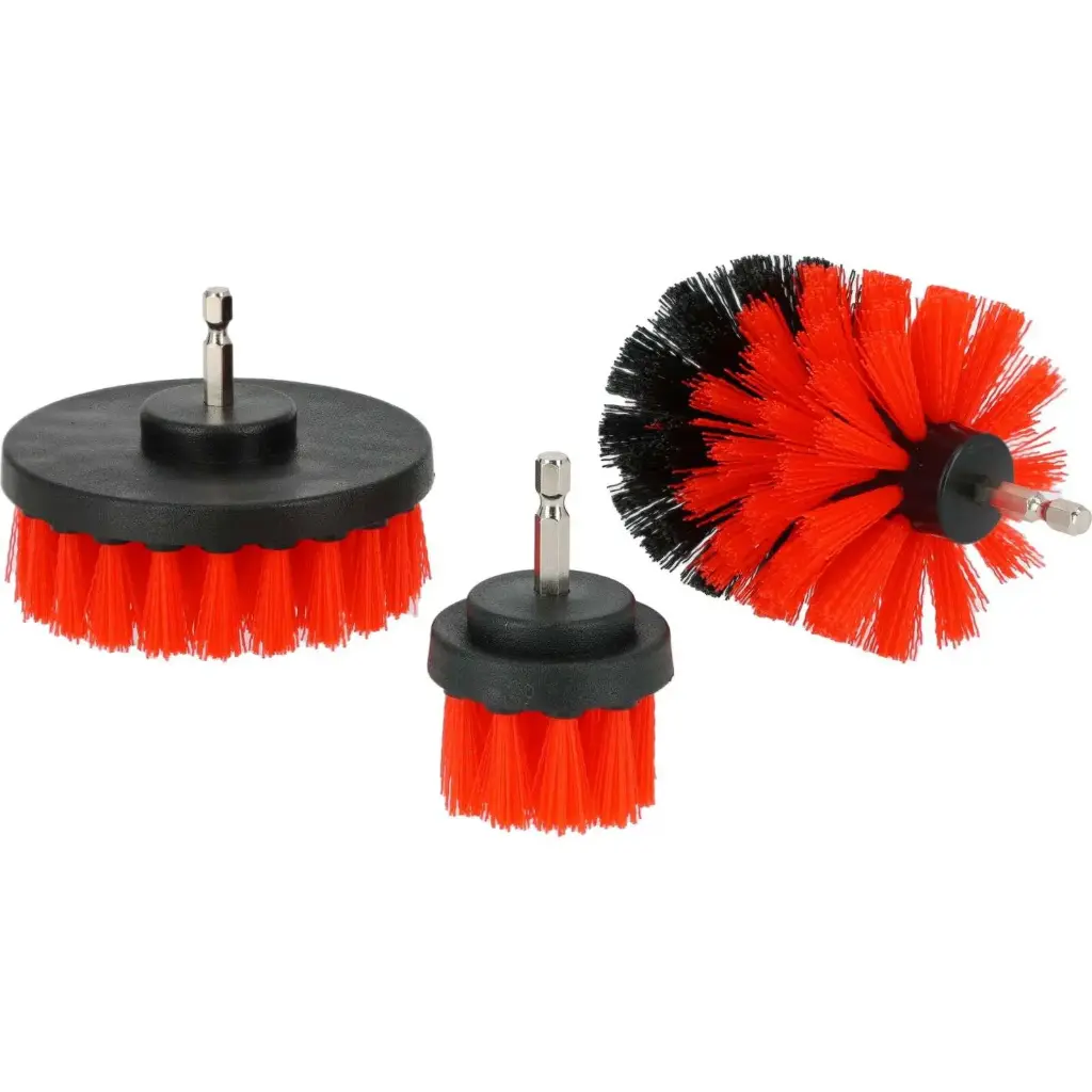 DRILL BRUSH CLEANING SET "MEDIUM", Ø5/9/10CM, 3PCS., PROLINE 27058