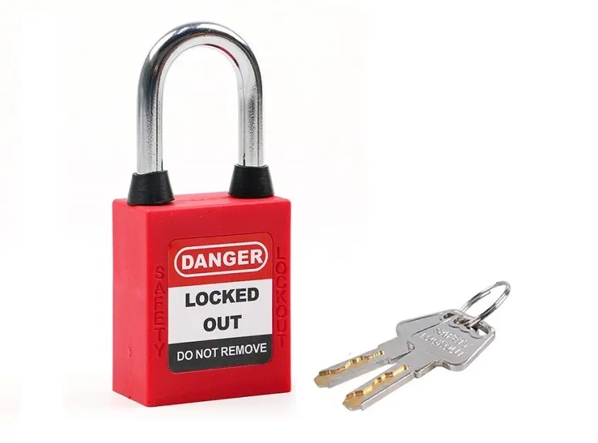 6D×38H mm Steel shackle Safety Padlock with dustproof 2 keys KD system BOZZYS BD-G01DP