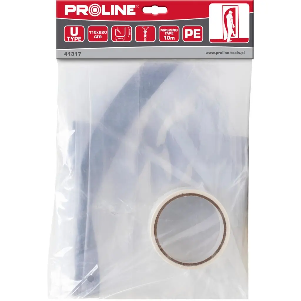 ANTI-DUST ZIPPER CURTAIN TYPE "L", 110CMx220CM, PROLINE 41318
