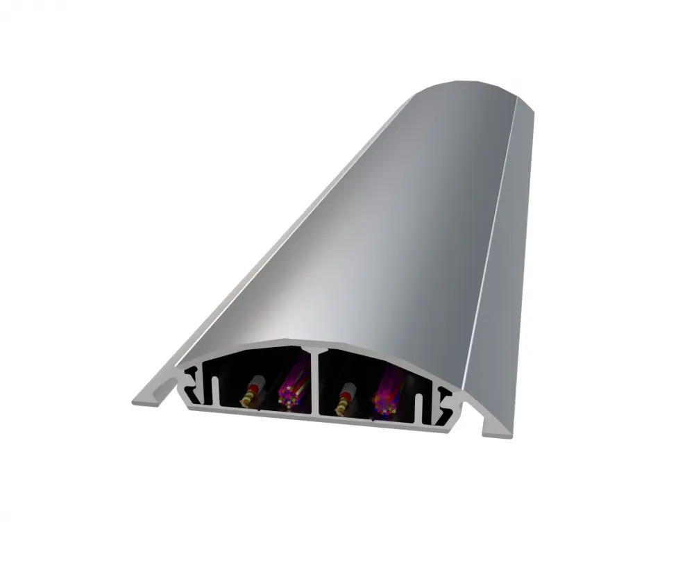 90mmx20mm Aluminum Floor Cable Concealing Trunking (L-3m) TESAY ZMKBGZ90