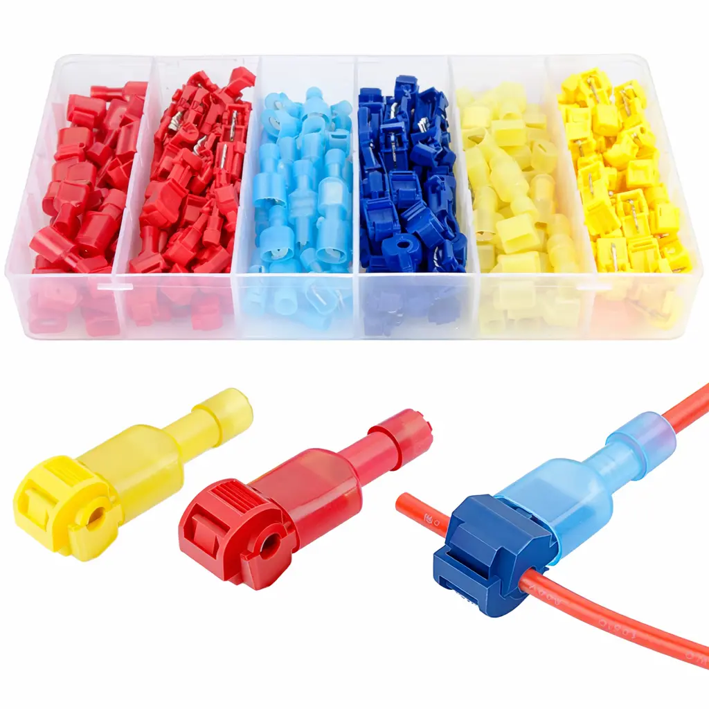 120 pcs Boxed Non-Insulated Cable Butt Connector Set IC274D