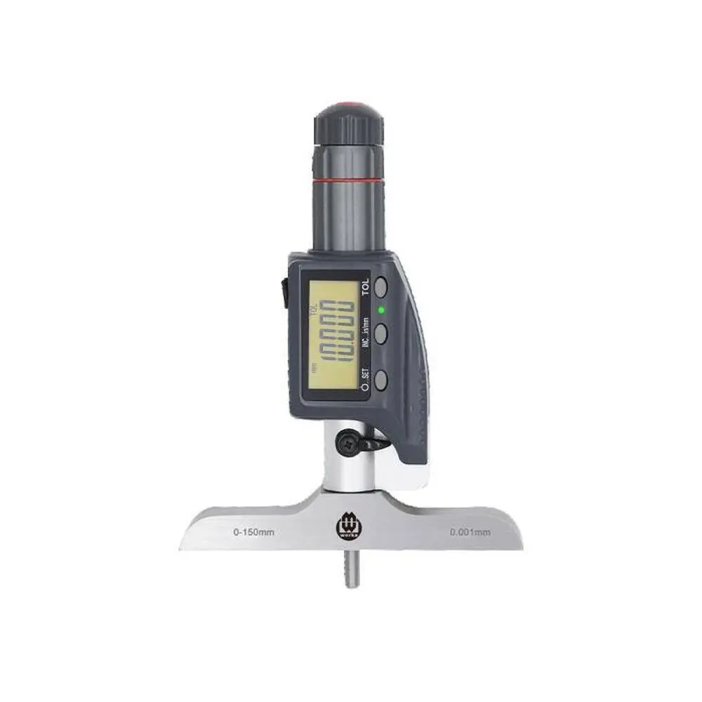 IP54 Rəqəmsal Dərinlik Mikrometri 150x0.001mm WERKA W217-6254