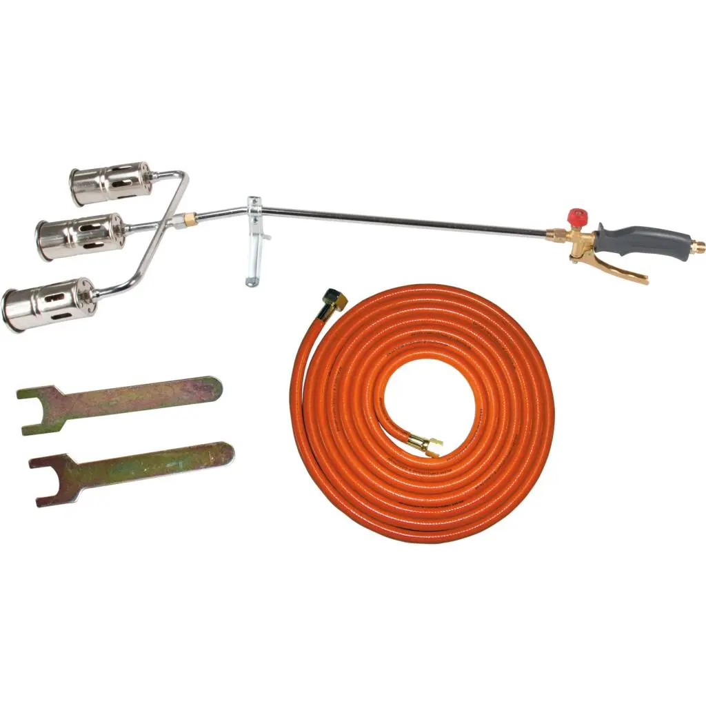 3-TORCH ROOFWORK BURNER WITH 50 MM DIAMETER TORCHES, 5 M HOSE, PROLINE 60053