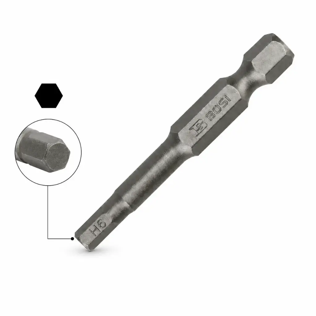 H5 Hex Screwdriver Bit, 1/4", 200 mm, BOSI BS468144