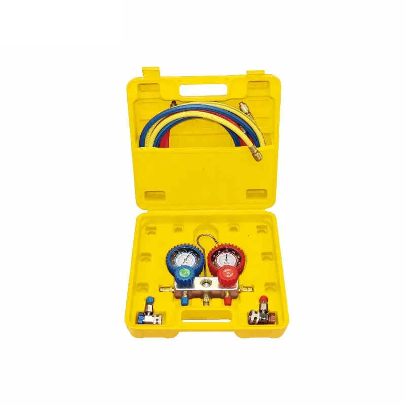 R134A üçün təkmilləşdirilmiş ekoloji təmiz soyuducu qaz ölçən test latun manometri, 0–500 psi, BOSI BS521415