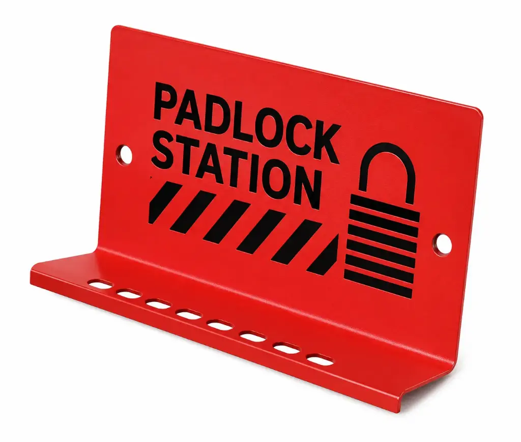 Padlock Station, 270×40×80 mm, For 10 Padlocks, BOZZYS BD-B32