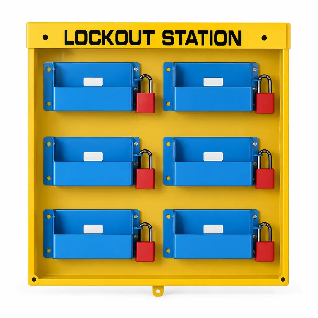 Lockout Station without Components, 650×590×95 mm, BOZZYS BD-B209