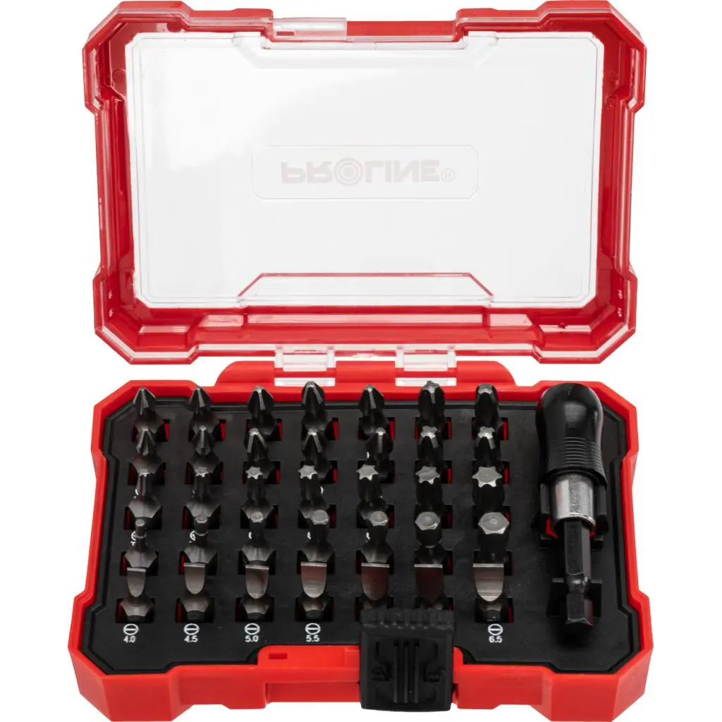 36 PC BIT SET WITH  HANDLE PROLINE 10719