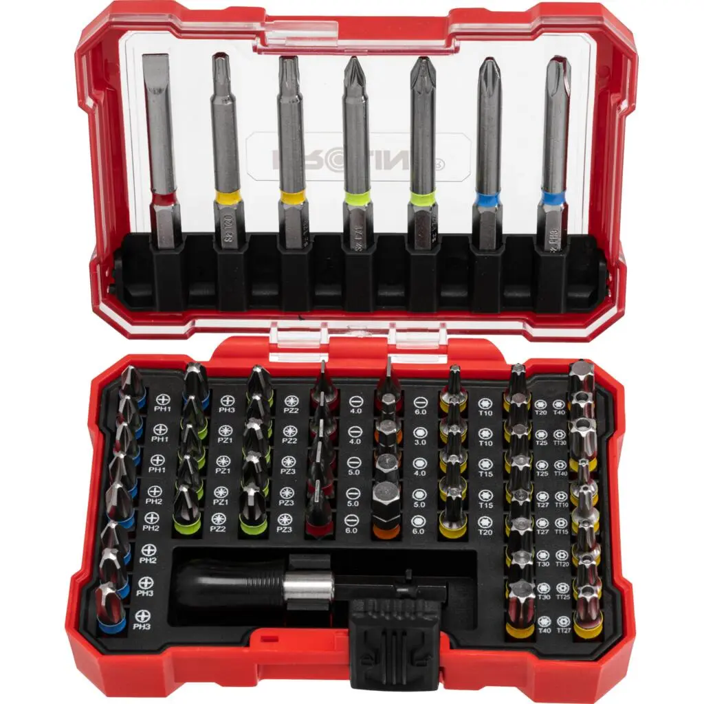 57 PC BIT SET WITH  HANDLE PROLINE 10720