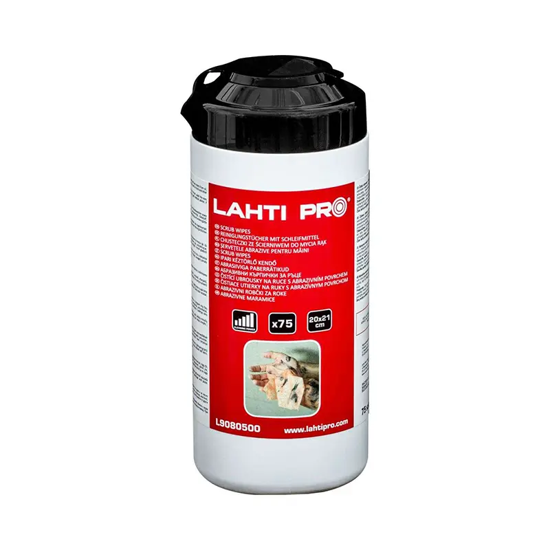 HAND CLEANING WIPES SCRUB WIPES EXTREME P860, 75PCS., LAHTI L9080500