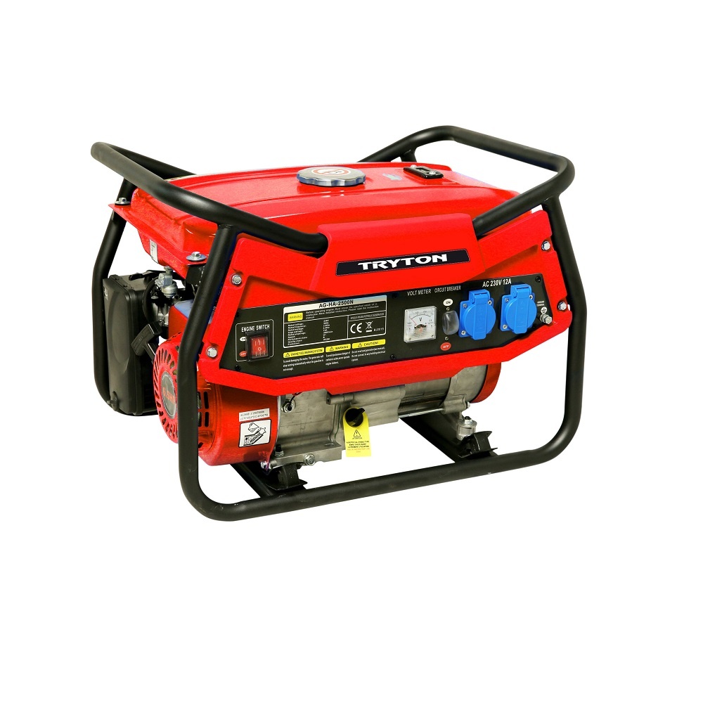 BENZİNLƏ İŞLƏYƏN GENERATOR 2000W, AVR, 2X230V, 12V TRYTON TOG2000