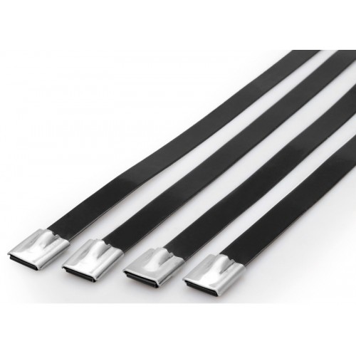 7,9x200 Polyester Örtüklü Paslanmaz Polad Kabel Bağları TORK TKBCP-200H
