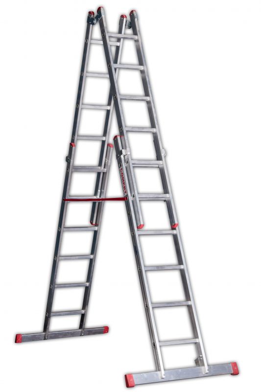 2x3 MT  6 MT алюминиевая двойные раздвижные лестницы  CÖMERT ATCSM.03