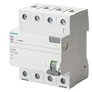 4x40A 30mA Residual current operated circuit breaker Siemens  5SV4344-0
