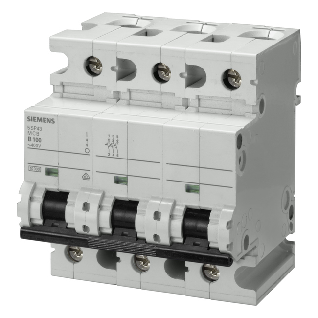 3x125A 10kA C Circuit Breaker Switch Siemens 5SP4392-7