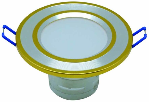 5 Ватт LED 45XSMD Светильник встраиваемый белый GLOBAL KLS918 золото