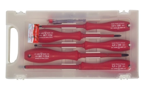 НАБОР ОТВЕРТОК-KK23PZ KPL. SZT.5 1000V  <KK> PROFIX 10078
