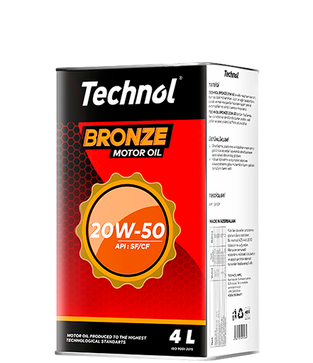 Technol Bronze- Моторное Масло 20W-50  4-Литровый 