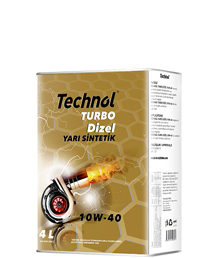 Technol Turbodiesel Mühərrik Yağı 10W-40  4-Litr