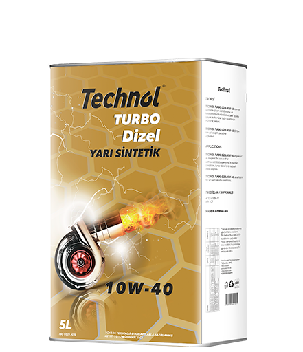 Technol Turbodiesel Mühərrik Yağı 10W-40  5-Litr