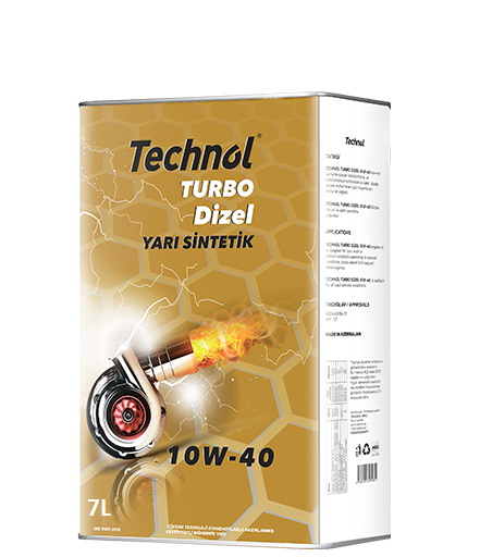 Technol Turbodiesel Mühərrik Yağı 10W-40  7-Litr