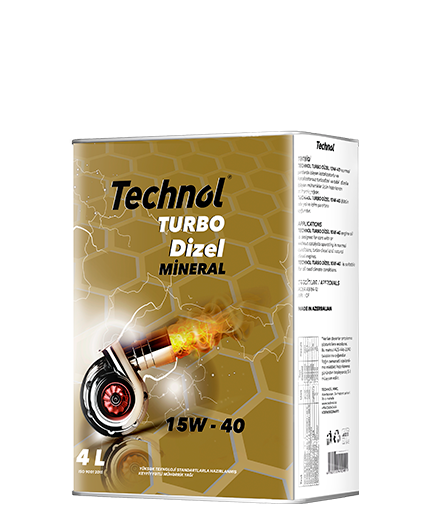 Technol Turbodiesel Mühərrik Yağı 15W-40  4-Litr
