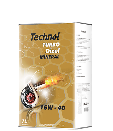 Technol Turbodiesel Mühərrik Yağı 15W-40  7-Litr