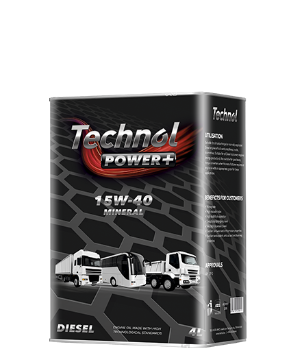 Technol Power+ Mühərrik Yağı 15W-40  4-Litr
