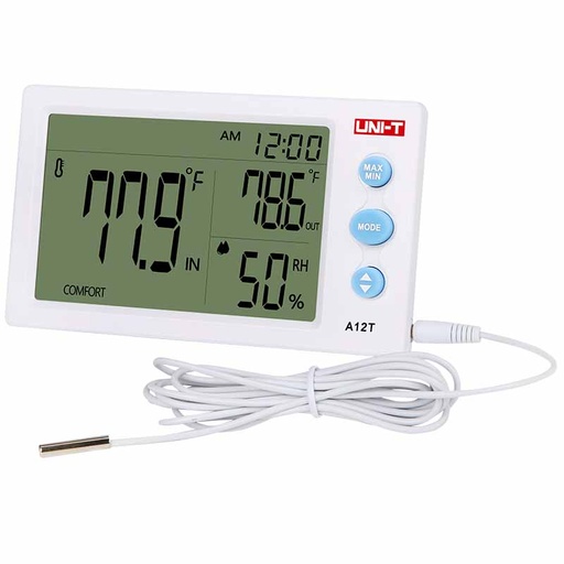 A12T(CE) Temperature Humidity Meter Standard UNI-TREND
