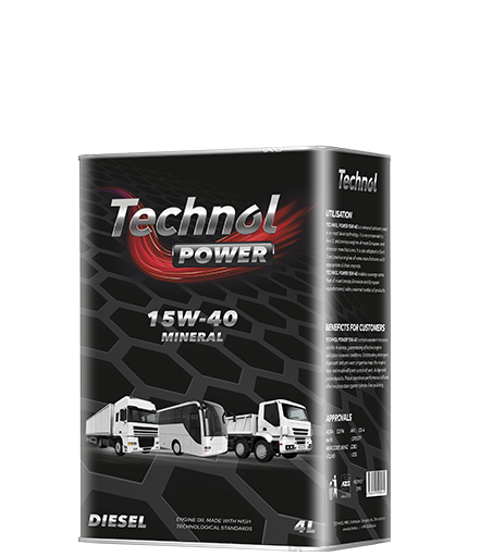 Technol Power Mühərrik Yağı 15W-40 4-Litr