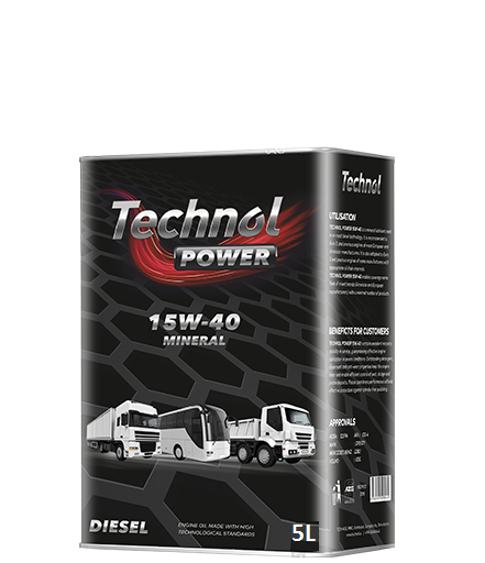 Technol Power Mühərrik Yağı 15W-40 5-Litr