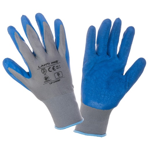 ПЕРЧАТКИ ЗАЩИТ. С ЛАТЕКС. ПОКР., 12 КОМПЛ. РАЗ. 10, CE PROFİX КОД L210410W