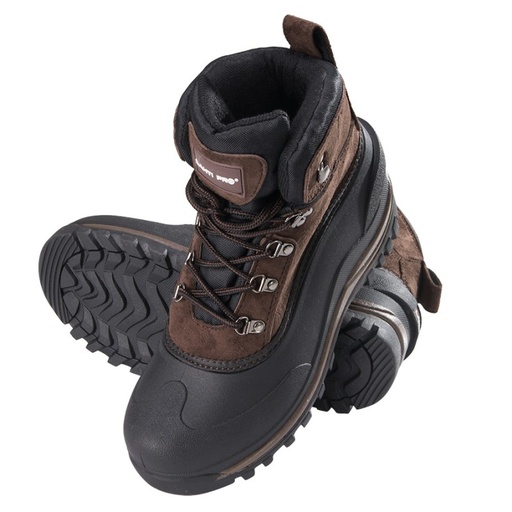 SNOW BOOTS, SYNTHETIC SUEDE, BROWN, "43", LAHTI PROFİX CODE L3080443