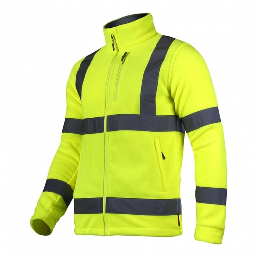 HIGH VISIBILITY FLEECE JACKET YELLOW, "M", CE, LAHTI PROFİX CODE L4010902