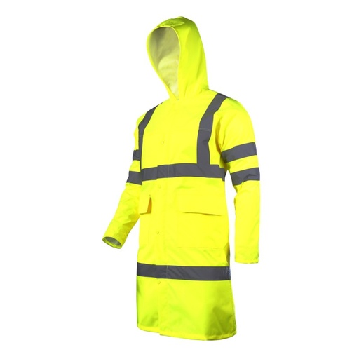 HIGH VISIBILITY RAINCOAT, YELLOW, "XL", CE, LAHTI PROFİX CODE L4170104