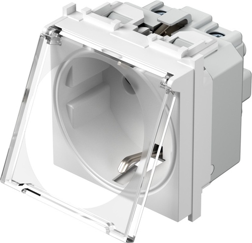 РОЗЕТКА ЗАЗЕМЛЕННЫЙ+KS+КРЫШКА   TEM  VM11PT-P