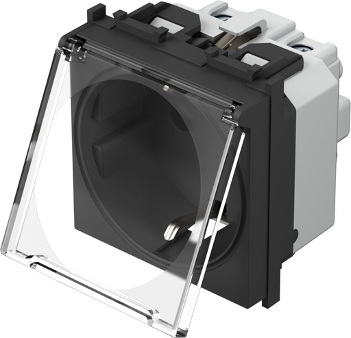 SOCKET SCHUKO+KS+COVER  TEM  VM11BT-P