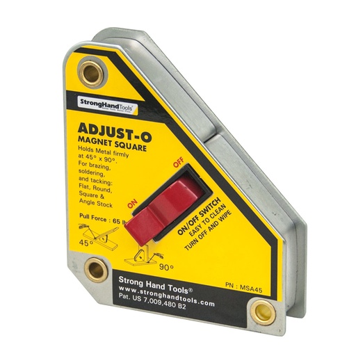 TƏNZIMLƏNƏN-O MAGNETIK SƏTH, AĞIR, ÇƏKMƏ GÜCÜ 30 KQ STRONG HAND EUROPE MSA45