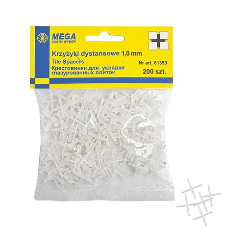 PLASTİK KREST (+) KAFEL ÜÇÜN - 1,0 MM, 200 ƏDƏD  PROFIX 61359
