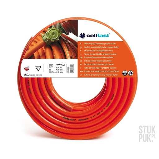 ШЛАНГ ДЛЯ ЖИДКОВО ГАЗА ПРОПАН-БУТАН 9,0ММ, 50М PROFIX CF20001R